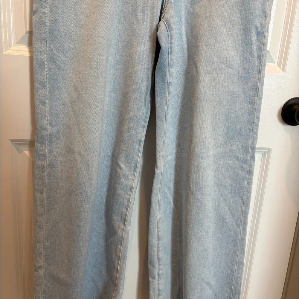 PAIGE Anessa High-Rise Wide Leg Women’s Jeans in Suki Distressed - Size 32P - Picture 7 of 15
